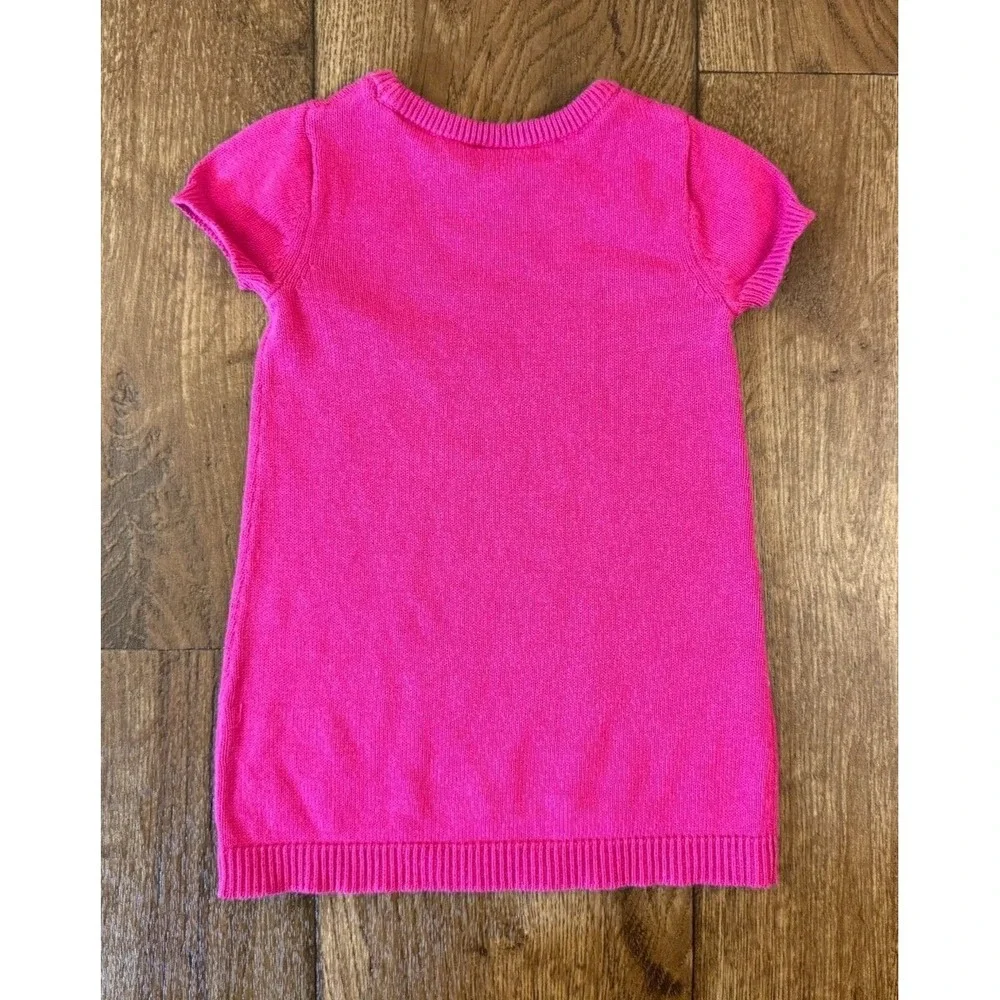 Gymboree Toddler Sweater Dress 12-18 Months Pink Cotton Rainbow Star Cosmic Club